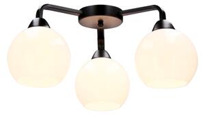 Přisazený lustr CALDERA 3xE27/60W/230V černá