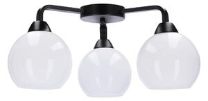 Přisazený lustr CALDERA 3xE27/60W/230V černá