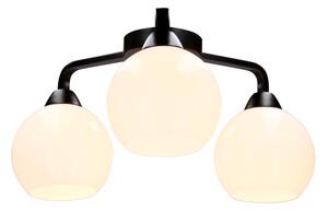 Přisazený lustr CALDERA 3xE27/60W/230V černá