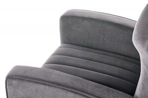 Relaxační křeslo ušák VARIO — kov, látka, šedá, nosnost 130 kg