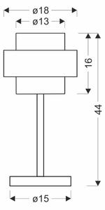 Stolní lampa SPIEGA 1xE27/60W/230V zlatá/černá