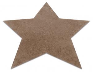 Makro Abra Moderní kusový koberec SHAPE 3148 Hvězda protiskluzový vhodný k praní shaggy camel béžový Rozměr: 80x80 cm