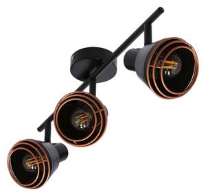 Bodové svítidlo NERIA 3xE14/40W/230V černá/měděná