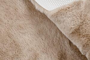 Makro Abra Moderní kusový koberec SHAPE 3148 Hvězda protiskluzový vhodný k praní shaggy camel béžový Rozměr: 80x80 cm