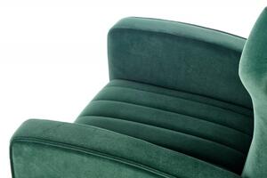 Relaxační křeslo ušák VARIO — kov, látka, zelená, nosnost 130 kg