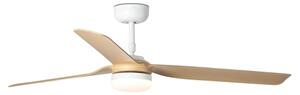 FARO 33816-20 - LED Stropní ventilátor PUNT LED/18W/230V Wi-Fi béžová/bílá + DO