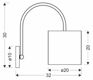 Nástěnná lampa ATLANTA 1xE27/40W/230V bílá