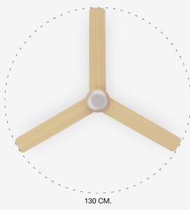FARO 33816-20 - LED Stropní ventilátor PUNT LED/18W/230V Wi-Fi béžová/bílá + DO
