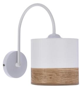 Nástěnná lampa BIANCO 1xE27/40W/230V bílá/hnědá
