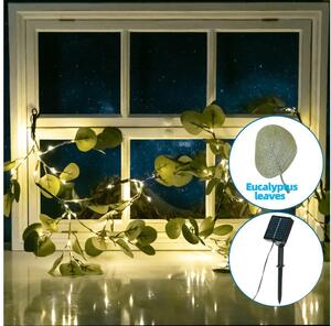 Aigostar - LED Solární řetěz 110xLED/4m IP65 teplá bílá eukalyptus
