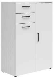KOMODA, bílá, 80/115/40 cm Carryhome - Široké komody