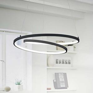 Ideal Lux - LED Lustr na lanku OZ LED/52W/230V pr. 80 cm CRI 90 černá