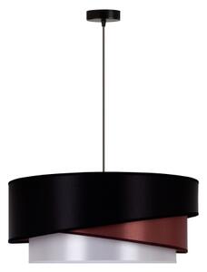 Duolla - Lustr na lanku KOBO 1xE27/15W/230V pr. 45 cm černá/vínová/stříbrná