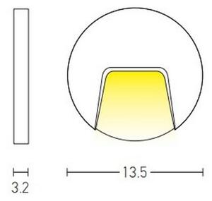 Zambelis E184 - LED Venkovní schodišťové svítidlo LED/3W/230V IP54 bílá