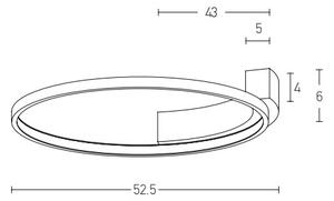 Zambelis 2077 - LED Nástěnné svítidlo LED/31W/230V pr. 52,5 cm bílá