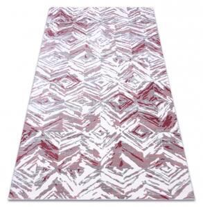 Makro Abra Kusový koberec akrylový DIZAYN 121 světle šedý / světle růžový Rozměr: 120x180 cm