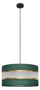 Lustr na lanku HELEN 1xE27/15W/230V pr. 40 cm zelená/zlatá