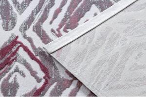 Makro Abra Kusový koberec akrylový DIZAYN 121 světle šedý / světle růžový Rozměr: 80x300 cm