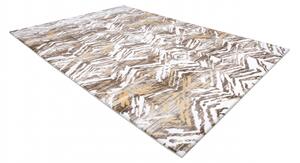 Makro Abra Kusový koberec akrylový DIZAYN 121 béžový hnědý žlutý Rozměr: 160x230 cm