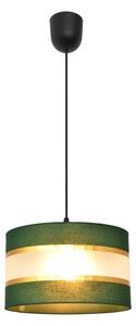 Lustr na lanku HELEN 1xE27/15W/230V pr. 25 cm zelená/zlatá
