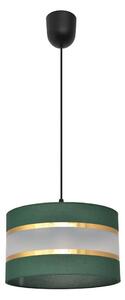 Lustr na lanku HELEN 1xE27/15W/230V pr. 25 cm zelená/zlatá