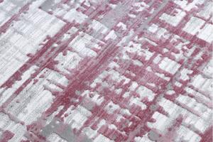 Makro Abra Kusový koberec akrylový DIZAYN 122 světle růžový světle šedý Rozměr: 160x230 cm