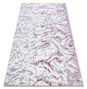 Makro Abra Kusový koberec akrylový DIZAYN 123 světle šedý / světle růžový Rozměr: 160x230 cm