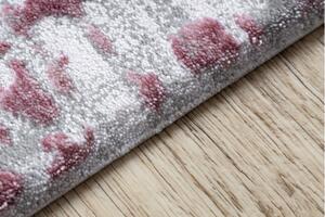 Makro Abra Kusový koberec akrylový DIZAYN 122 světle růžový světle šedý Rozměr: 160x230 cm