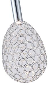 LED Lustr na lanku PERFORATO LED/6,3W/230V 3000K lesklý chrom pr. 14 cm
