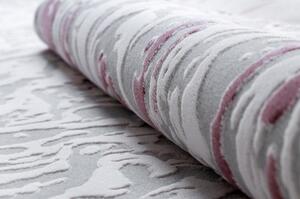 Makro Abra Kusový koberec akrylový DIZAYN 123 světle šedý / světle růžový Rozměr: 80x150 cm