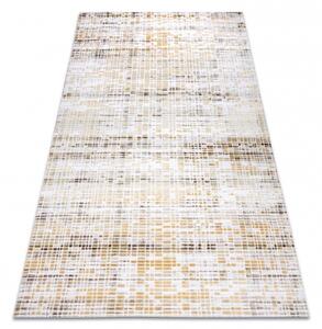 Makro Abra Kusový koberec akrylový DIZAYN 124/7058 Mozaika žlutý Rozměr: 200x300 cm