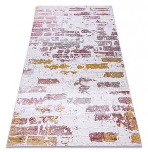 Makro Abra Kusový koberec akrylový DIZAYN 125/5057 Cihlová zeď růžový Rozměr: 80x150 cm