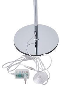 LED Stojací lampa PERFORATO LED/10W/230V 3000K lesklý chrom