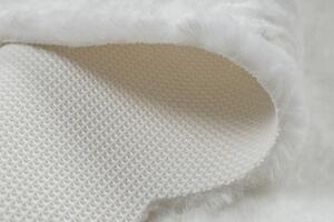Makro Abra Moderní kusový koberec SHAPE 3148 Hvězda protiskluzový vhodný k praní shaggy slonová kost Rozměr: 80x80 cm