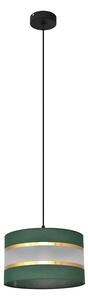 Lustr na lanku HELEN 1xE27/15W/230V pr. 25 cm zelená/zlatá