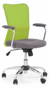 Dětská židle na kolečkách ANDY — látka, více barev Zelená