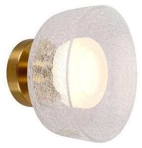 LED Nástěnné svítidlo LED/8W/230V 3000K zlatá/čirá