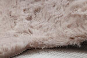 Makro Abra Kusový koberec SHAPE 3146 Medvídek protiskluzový vhodný k praní shaggy růžový Rozměr: 80x96 cm