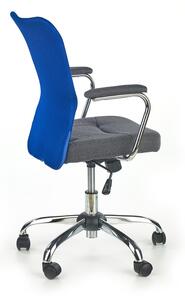 Dětská židle na kolečkách ANDY — látka, více barev Černá