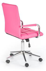 Dětská židle na kolečkách GONZO — ekokůže nebo látka, více barev Černá ekokůže