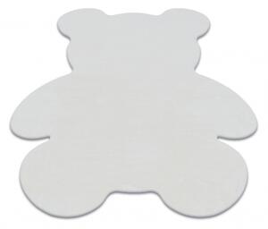 Makro Abra Kusový koberec SHAPE 3146 Medvídek protiskluzový vhodný k praní shaggy slonová kost Rozměr: 80x96 cm