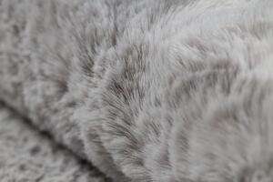 Makro Abra Kusový koberec SHAPE 3146 Medvídek protiskluzový vhodný k praní shaggy šedý Rozměr: 80x96 cm