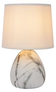 Lucide 47508/81/31 - Stolní lampa MARMO 1xE14/40W/230V bílá