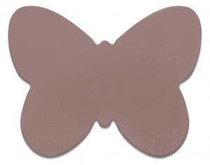 Makro Abra Kusový koberec SHAPE 3150 Motýl protiskluzový vhodný k praní shaggy růžový Rozměr: 80x80 cm
