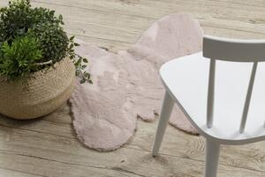 Makro Abra Kusový koberec SHAPE 3150 Motýl protiskluzový vhodný k praní shaggy růžový Rozměr: 80x80 cm