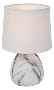 Lucide 47508/81/31 - Stolní lampa MARMO 1xE14/40W/230V bílá