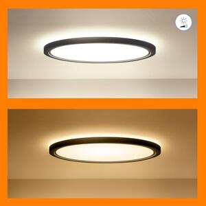 WiZ - LED RGB Stmívatelné stropní svítidlo SUPERSLIM LED/22W/230V Wi-Fi černá