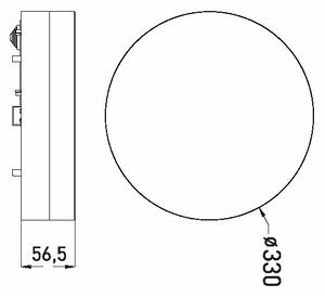 LED Koupelnové stropní svítidlo LED/30W/230V 3000/4000/6000K pr. 33 cm IP44