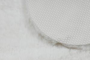 Makro Abra Kusový koberec SHAPE 3150 Motýl protiskluzový vhodný k praní shaggy slonová kost Rozměr: 80x80 cm