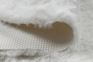 Makro Abra Kusový koberec SHAPE 3150 Motýl protiskluzový vhodný k praní shaggy slonová kost Rozměr: 80x80 cm